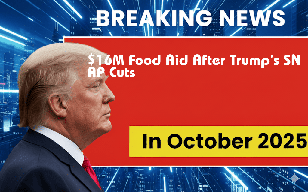 $16 Million Allocated for Food Assistance Following Trump’s SNAP Cuts